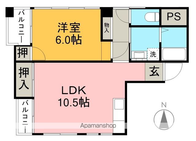 ＳＫＹＬＡＲＫ 204号室 間取り