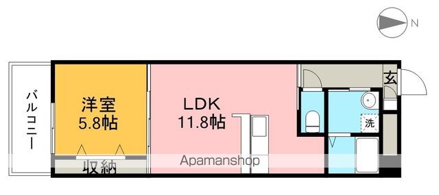 ルガーノⅢ 203号室 間取り