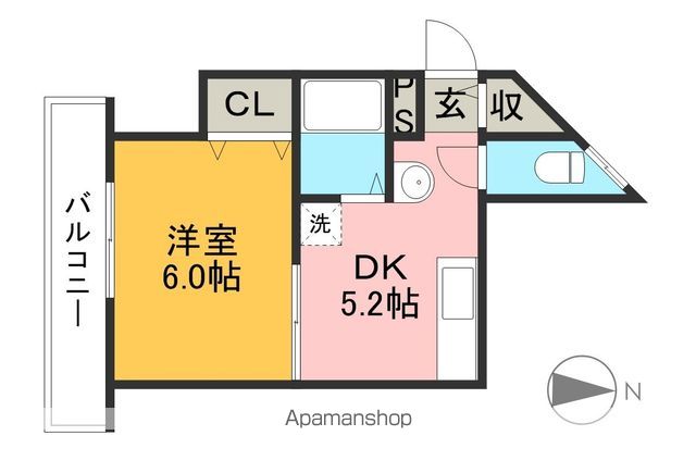 ラフィング　フラット 202号室 間取り