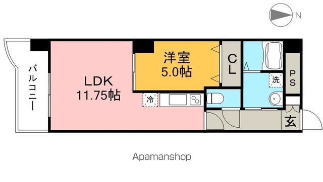ルガーノⅠ 102号室 間取り