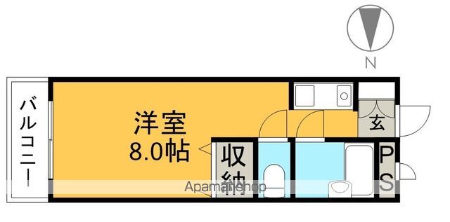 Ｋコレハウス鏡川 205号室 間取り