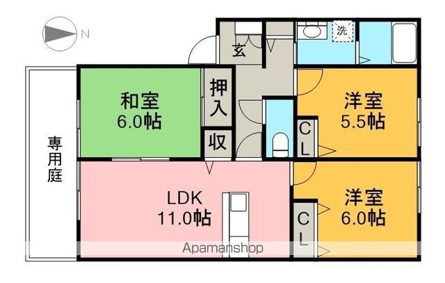 パークハウス　Ａ棟 102号室 間取り