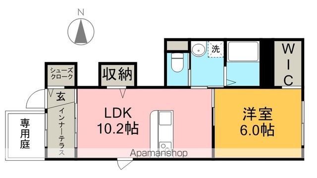 グレーシア 102号室 間取り