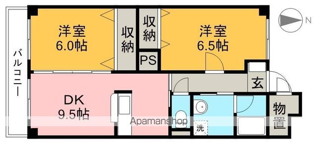 カトゥル　セゾン札場 302号室 間取り