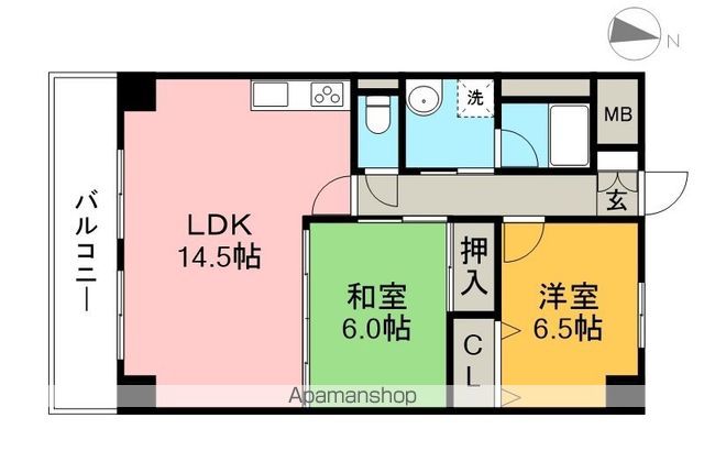 リップルガーデンⅠ 202号室 間取り