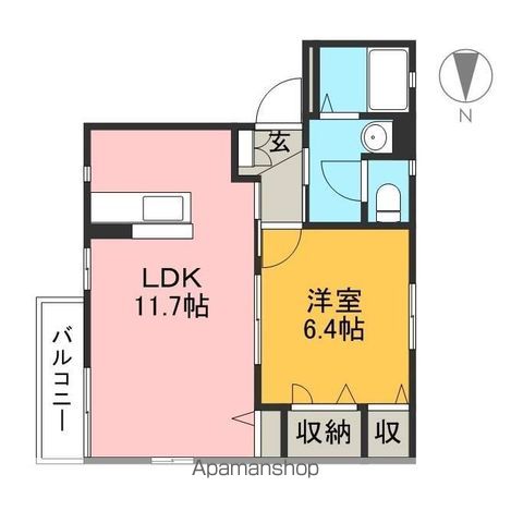 ロコモコハウス 204号室 間取り