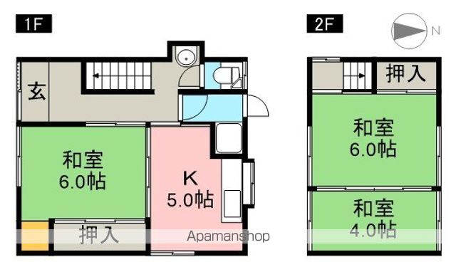 東岡崎貸家５号（北部東） 間取り