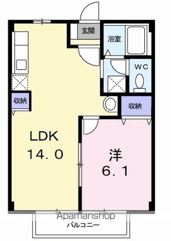 コーポ竹内Ⅰ 203号室 間取り