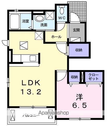一翠館Ｍ 102号室 間取り