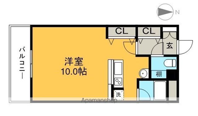 ユニティ二葉 402号室 間取り