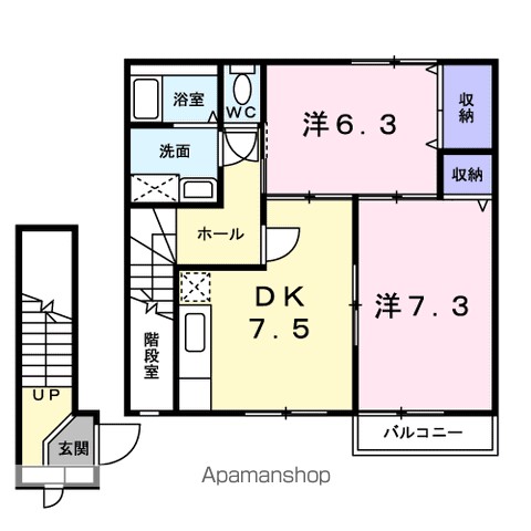 グリーンハイツ横浜Ｉ 202号室 間取り