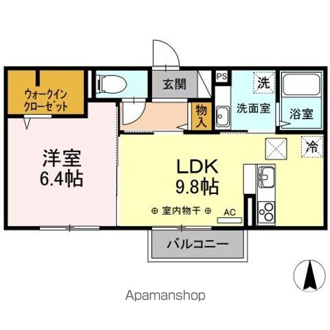 ラフィーネ　フジ 106号室 間取り