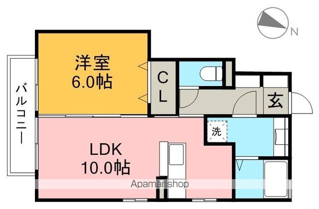 アゼリア 101号室 間取り