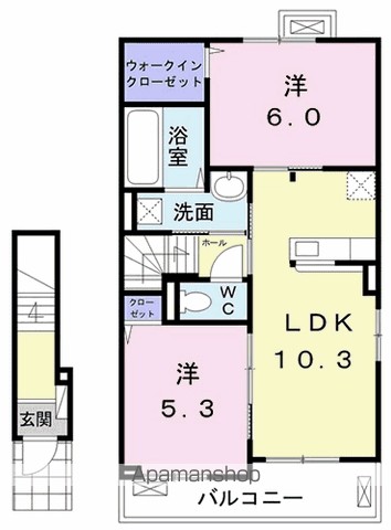 メゾン　ミモザ　Ｄ 203号室 間取り