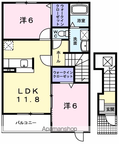 プライム　Ａ 201号室 間取り
