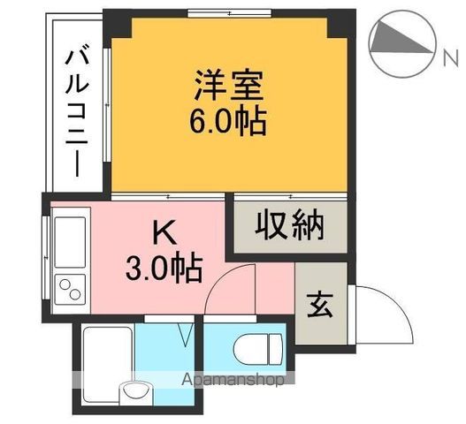リバーハイツ東雲 403号室 間取り
