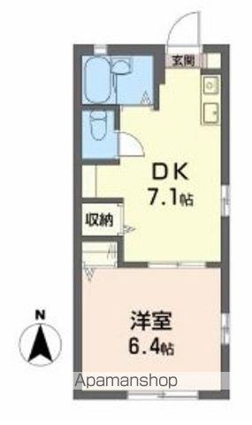 ラピス　Ｂ棟 101号室 間取り