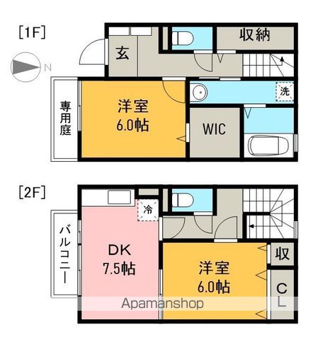 Ａｍｂｅｎｔｅ　Ｂｕｅｎｏ　Ｃ棟 101号室 間取り