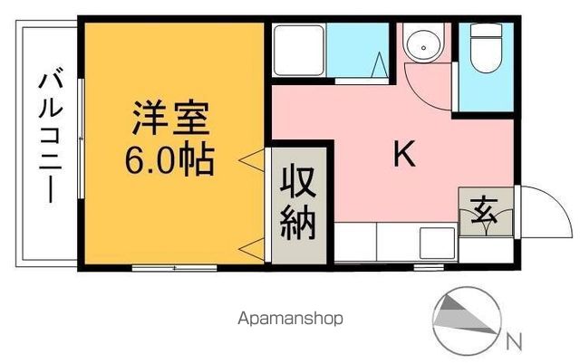 オレンジハイツ 302号室 間取り