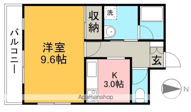 ミラドール 202号室 間取り