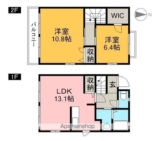 シンフォニー　Ｄ棟 102号室 間取り