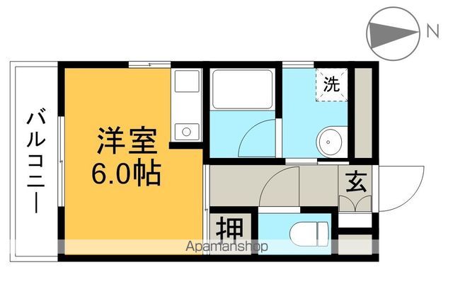 多賀ハイツ 203号室 間取り