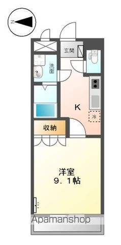 モンシェリカメリア 203号室 間取り