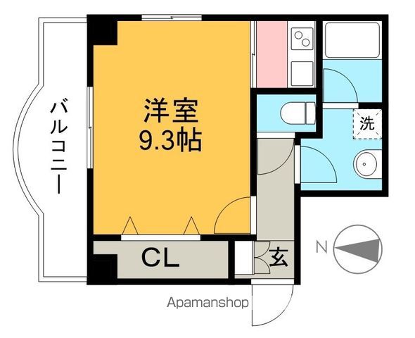 楽住庵 210号室 間取り