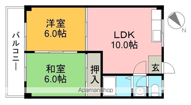 ハイツＭＩＮＴ 203号室 間取り