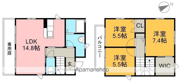 ラ・ベルターナⅤ　Ｂ棟 間取り
