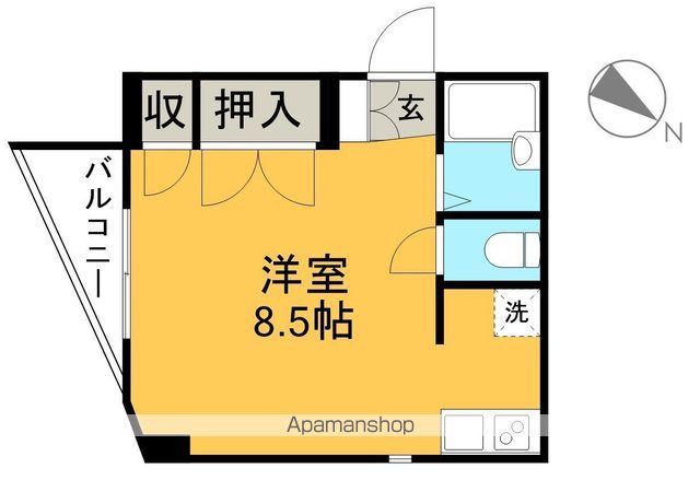 ハイツ愛宕町Ⅰ 401号室 間取り