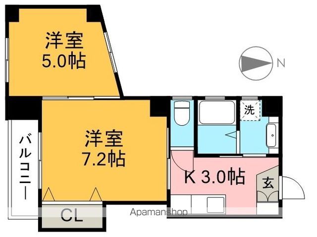 エスポワール大川筋 501号室 間取り