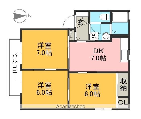 パークハイム 201号室 間取り
