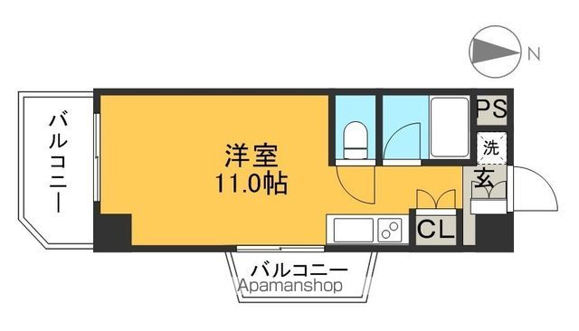 アドヴァンス６１０ 407号室 間取り
