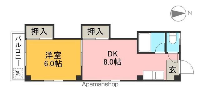 アバンギャルドＭＩＫＡ 401号室 間取り