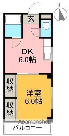 ハイツモンルージュ 103号室 間取り