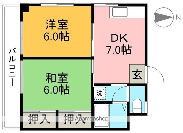ＤＹハウス 202号室 間取り