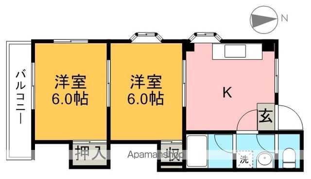 モーメント扇町 202号室 間取り