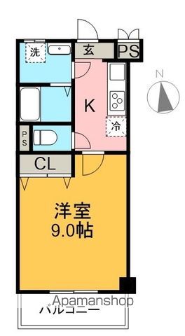 セブンシーズ入明ＬＯＨＡＳ 201号室 間取り