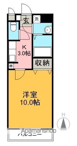 マリベール高須 202号室 間取り