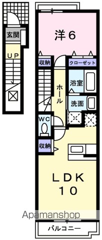 アンジュ・プロムナード 202号室 間取り