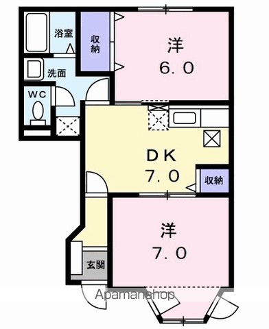 トランキル・ＳＡＩＢＡＲＡ 102号室 間取り
