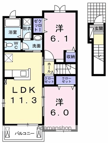 ローレンスハイツ 204号室 間取り