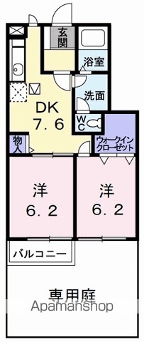 ソレアード　高岡 102号室 間取り