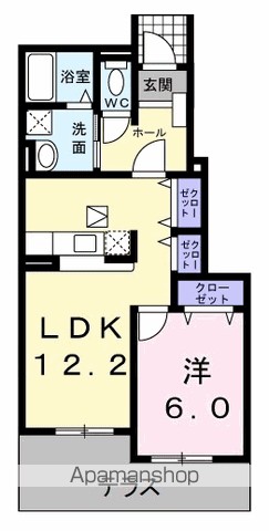 サニースクエア　Ｂ 104号室 間取り