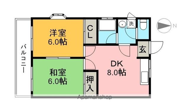 ハイツＭ１ 203号室 間取り
