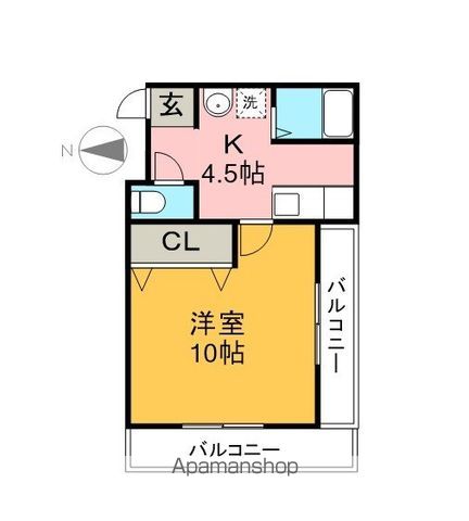 ダイヤハウス 301号室 間取り