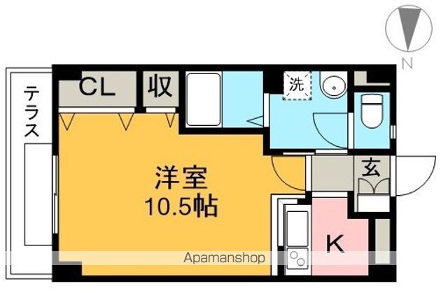 フォブールわげん 103号室 間取り