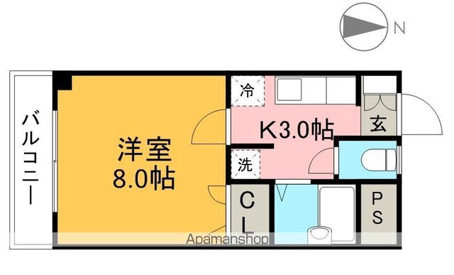モーメントエリ 202号室 間取り