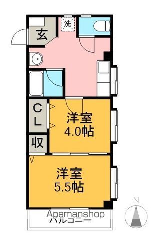 モーメントエリ 303号室 間取り